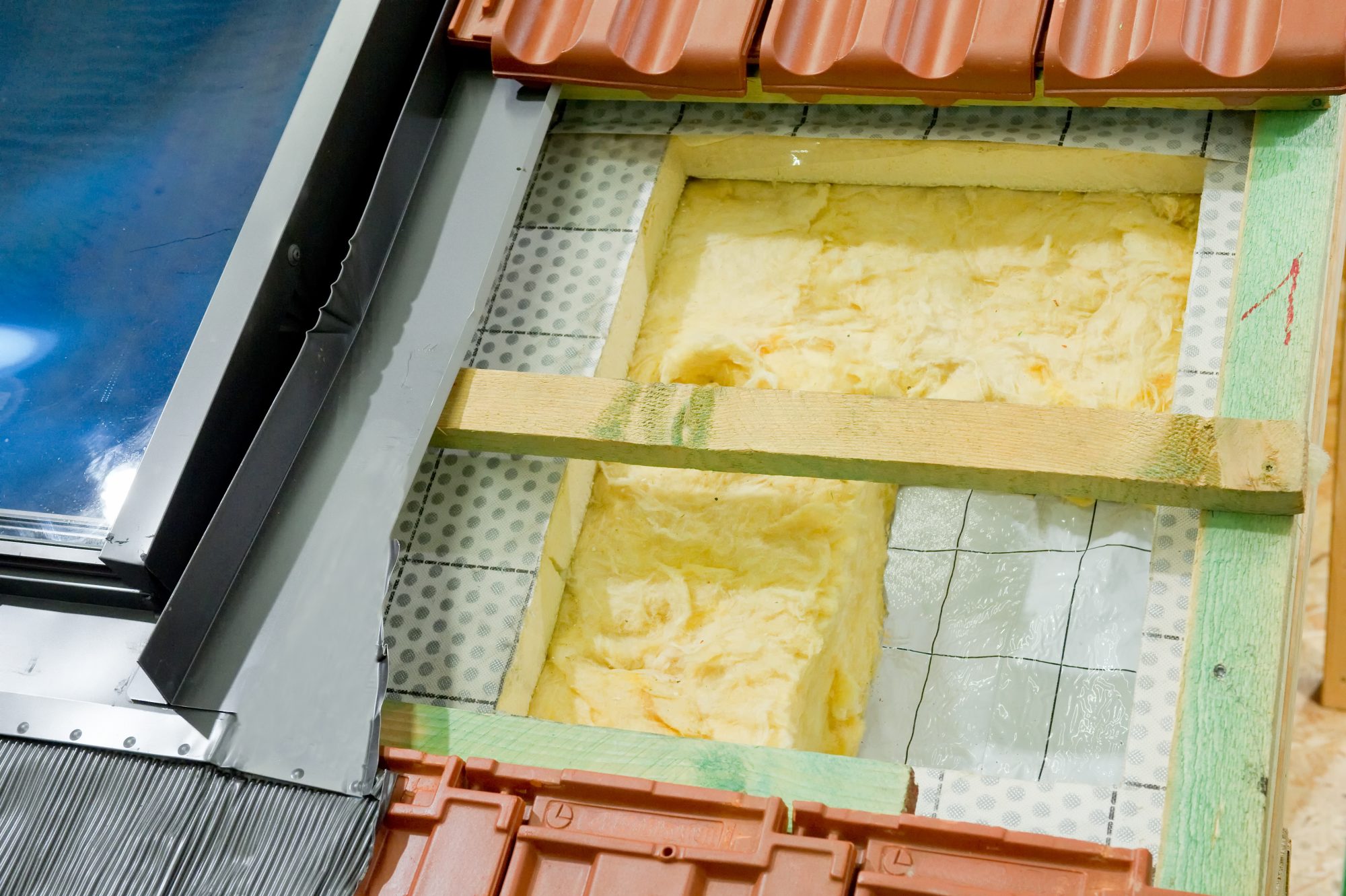 Wärmedämmung eines Daches Thermal insulation of a roof